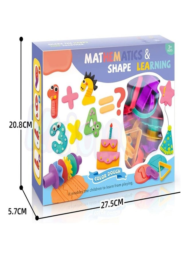 Kidology 31 Pieces Play Dough Tool Kit - Clay Dough Accessories Set for Kids with Math Shapes, Arabic Numerals, Letters, Early Learning Color, with Accessories STEM Preschool Toys for Kids - Image 5